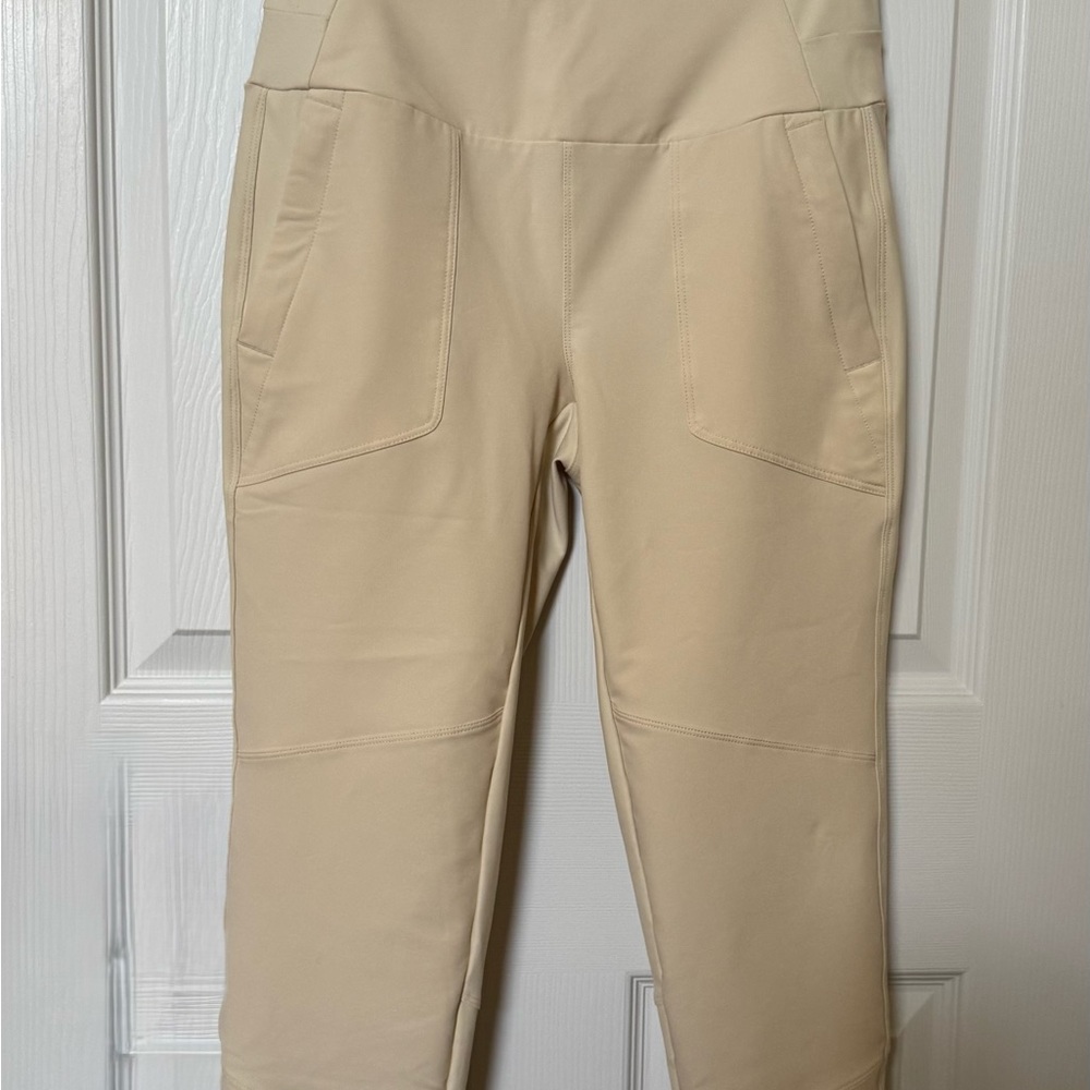 Avalanche Cream High-Waist Leggings